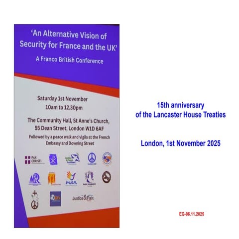 15th anniversary of the Lancaster House Treaties