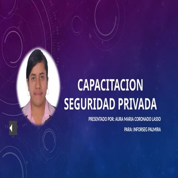 diaPositivas seguridad en Colombia de seguridad privada | PPTX