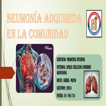 diapositivas de neumonia adquirida en la comunidad