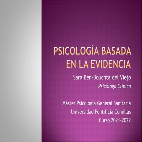 Diapositivas practica basada en la evidencia | PDF