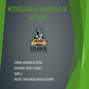 Metodología de desarrollo de software (45 Preguntas)