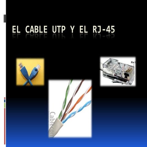 Diapositiva. Cable UTP.