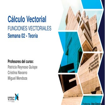 Unidad 3 funciones vectoriales de una variable real | PDF