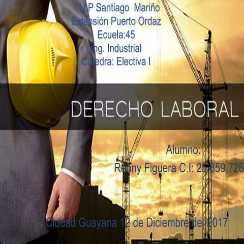 Derecho laboral | PPTX