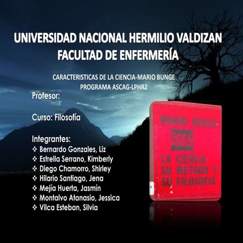 caracteristicas de la ciencia-mario bunge