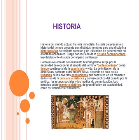 Diapositiva de historia
