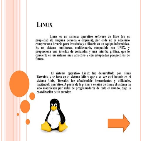 Diapositiva de linux