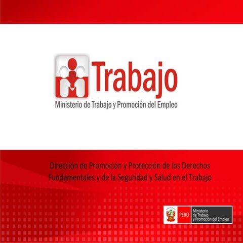 Diapositiva de seguridad y salud en el trabajo