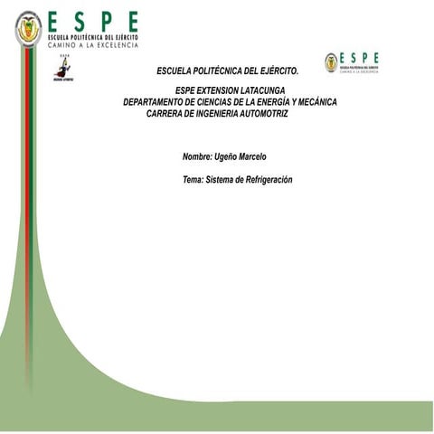 Diapositiva de sistemsa de refrigeracion