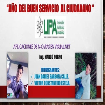 APLICACIÓN N-CAPAS VISUAL.NET