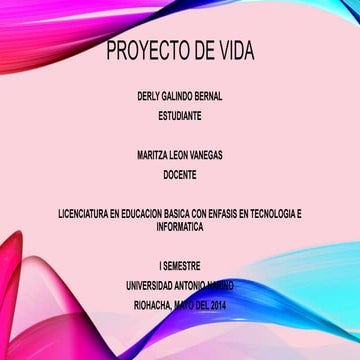 Diapositiva proyecto de vida