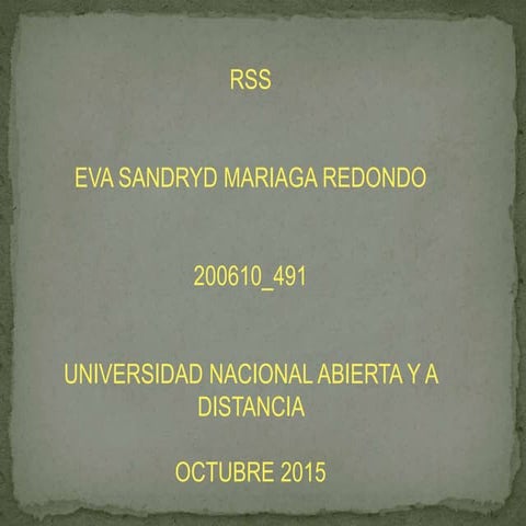 Diapositiva rss eva