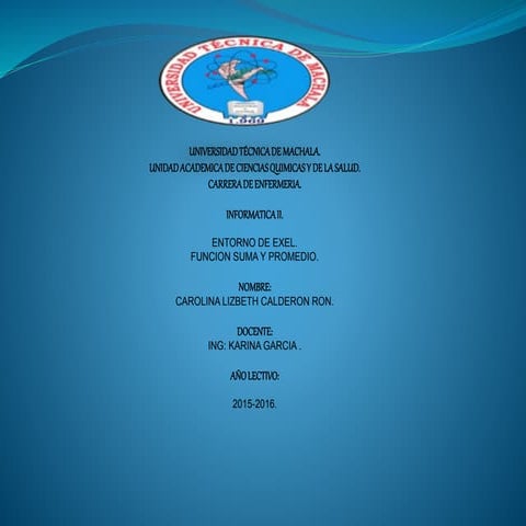 mi Diapositivas informatica-ii-carolina-2015