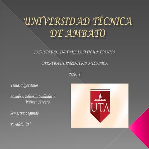 Diapositivas algoritmos