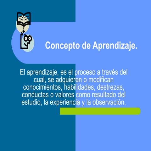 Diapositivas concepto de aprendizaje