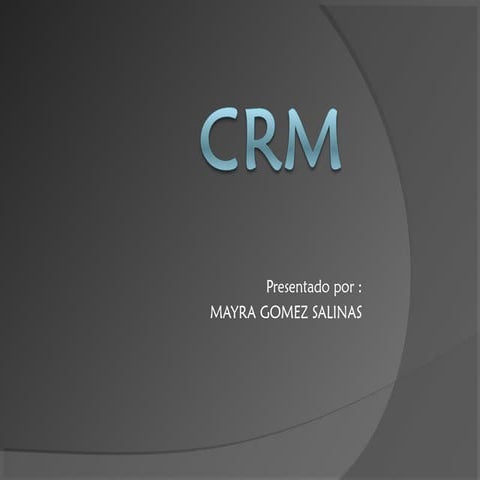 Diapositivas crm