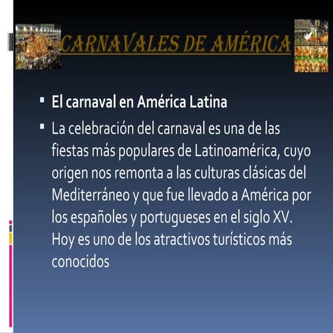 Diapositivas de carnavales
