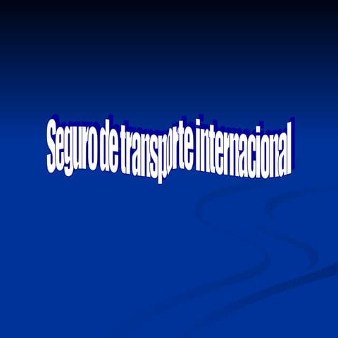 seguro de transporte internacional