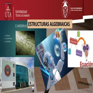 Diapositivas de estructuras algebraicas