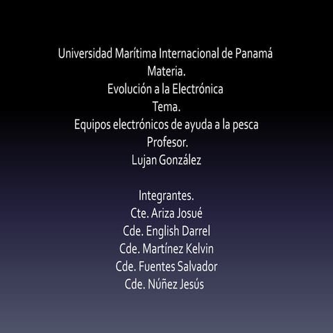 Evolución a la Electronica