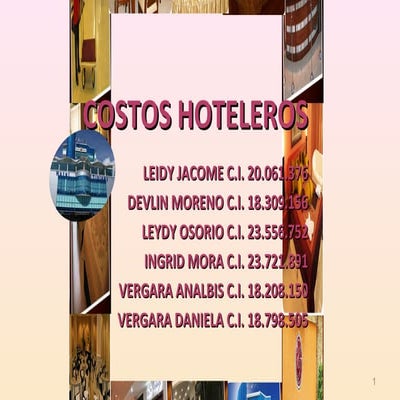 costos hoteleros