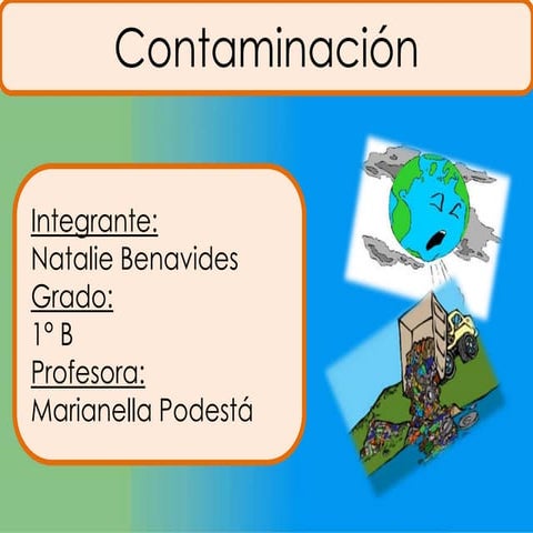 Diapositivas de la contaminacion
