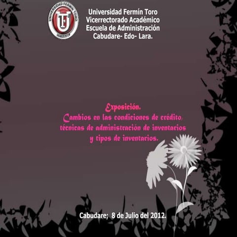 Exposición de Gestión de Finanzas.