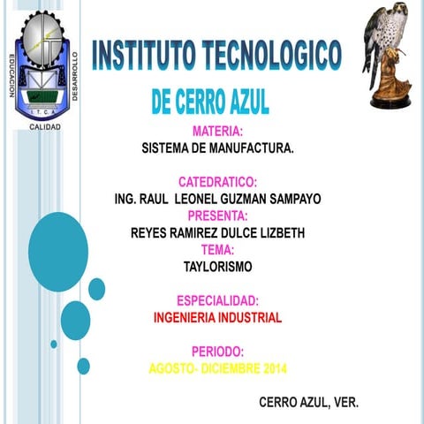 Diapositivas del taylorismo