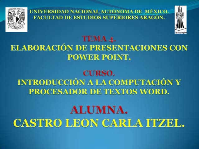 Diapositivas del tema 4 elaboracion de presentaciones con power point
