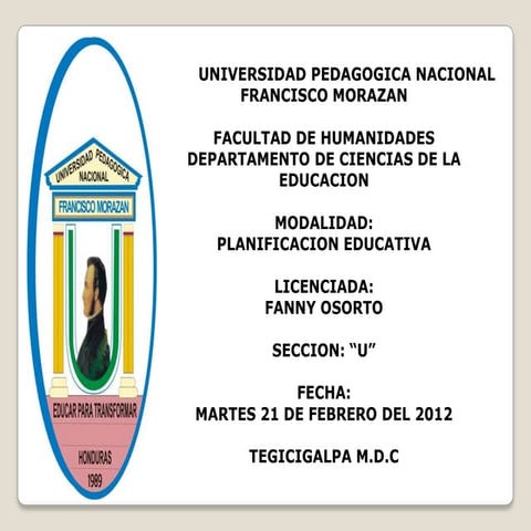 Diapositivas de planificacion educativa
