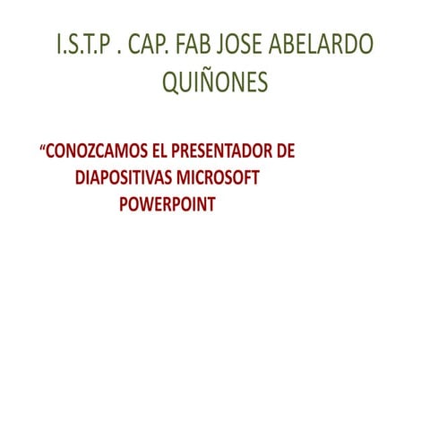Diapositivas de pawerpoint