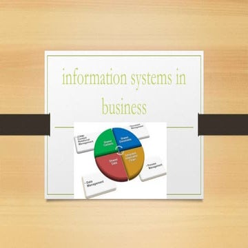 Information systems in business