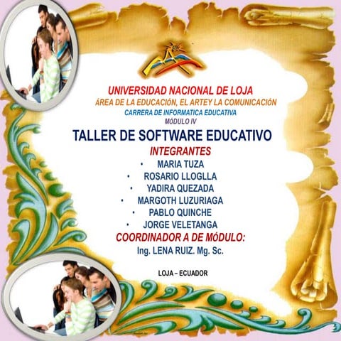 Diapositivas de software educativo