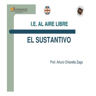 Diapositivas El Sustantivo