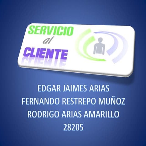 Diapositiva servicio al cliente 1