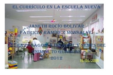 ESCUELA NUEVA Y CURRICULO
