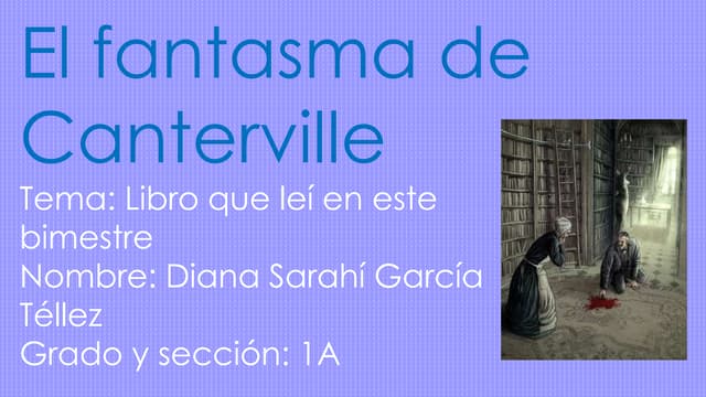 Diapositivas fantasma de canterville