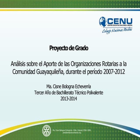 Analisis de organizaciones Rotarias Distrito 4400