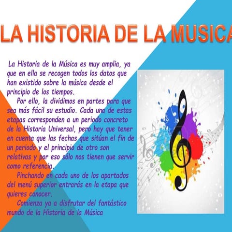HISTORIA DE LA MUSICA | PPTX