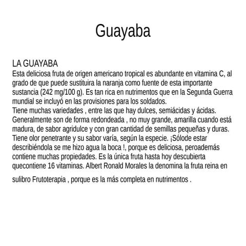 Diapositivas guayaba