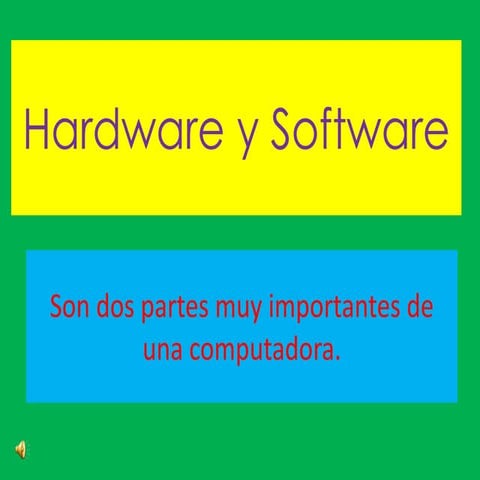 Diapositivas hardware y software