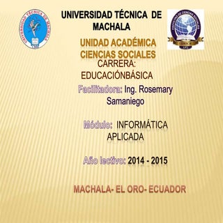 Diapositivas informatica aplicada