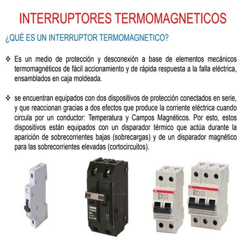 Diapositivas interruptor termomagnetico