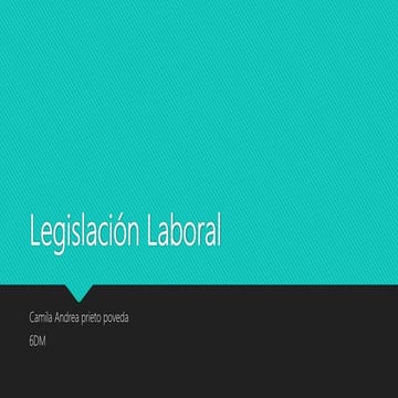 Diapositivas legislacion laboral | PPTX