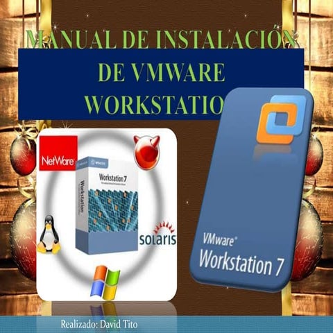 manual de instalación de VMWARE WORSTATION