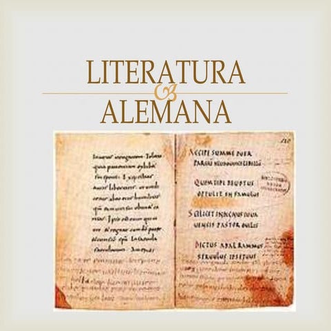 Diapositivas literatura alemana