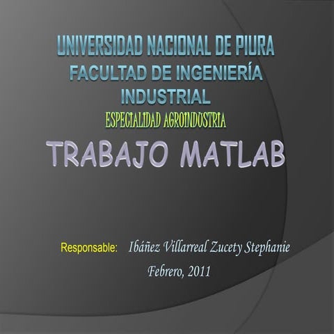 Diapositivas matlab
