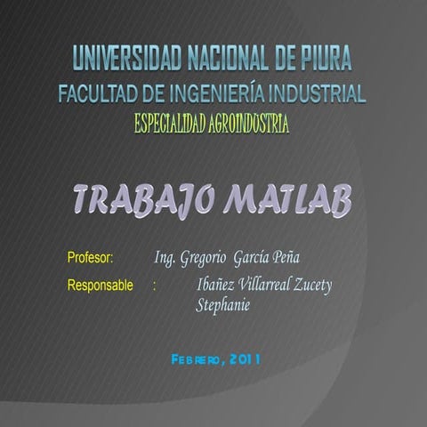 Diapositivas matlab