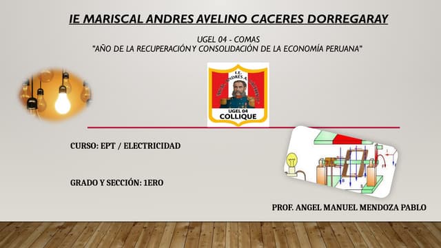 DIAPOSITIVAS N°1 MAGNITUDES ELECTRICAS PRIMERO.pptx