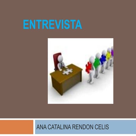 Diapositiva sobre entrevista